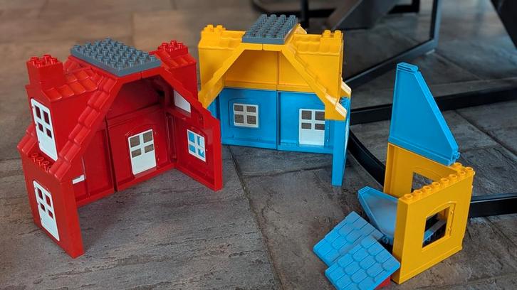 Duplo huisjes set, Kinderen en Baby's, Speelgoed | Duplo en Lego, Gebruikt, Duplo, Losse stenen, Ophalen