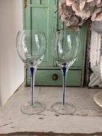 Teardrop blue wijnglazen gemaakt door Home Essentials, Ophalen of Verzenden