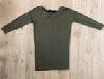 Legergroen / zwart gemêleerd jurkje / tuniek, Ophalen of Verzenden, Zo goed als nieuw, Zwart, Boven de knie