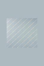 5493 Vintage 90s behang diagonale blokjes lijn blauw swiet, Verzenden, Wit