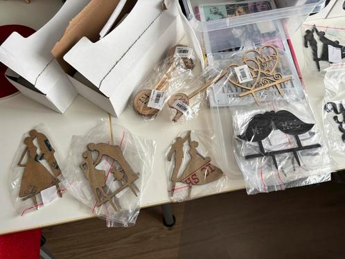 Taarttoppers bruiloft, Hobby en Vrije tijd, Taarten en Cupcakes maken, Nieuw, Versiering, Taarten, Ophalen of Verzenden