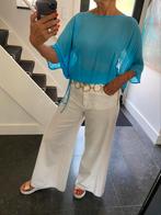 Essentiel Antwerp, prachtig aqua blauwe cape blouse,one size, Ophalen of Verzenden