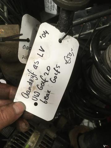 vw golf5 bwjr'04 aandrijfas linksvoor 6 bak  beschikbaar voor biedingen