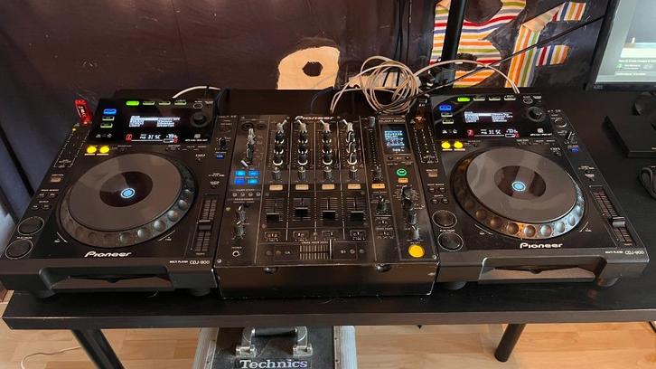 Pioneer DJ-Set: 2x CDJ-900 + DJM-800 – Perfect Werkend!, Muziek en Instrumenten, Dj-sets en Draaitafels, Gebruikt, Draaitafel