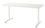 Bureau wit 160x80 – IKEA BEKANT, Huis en Inrichting, Bureaus, Ophalen of Verzenden, In hoogte verstelbaar, Zo goed als nieuw, Bureau