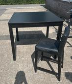 Ikea Hoge Tafel met 4 Barkrukken, Huis en Inrichting, Ophalen, Gebruikt, 60 tot 90 cm, Hout