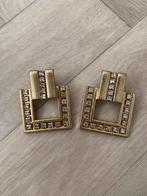 Zara oorbellen goud met strass, Sieraden, Tassen en Uiterlijk, Oorbellen, Met kristal, Overige materialen, Hangers, Nieuw