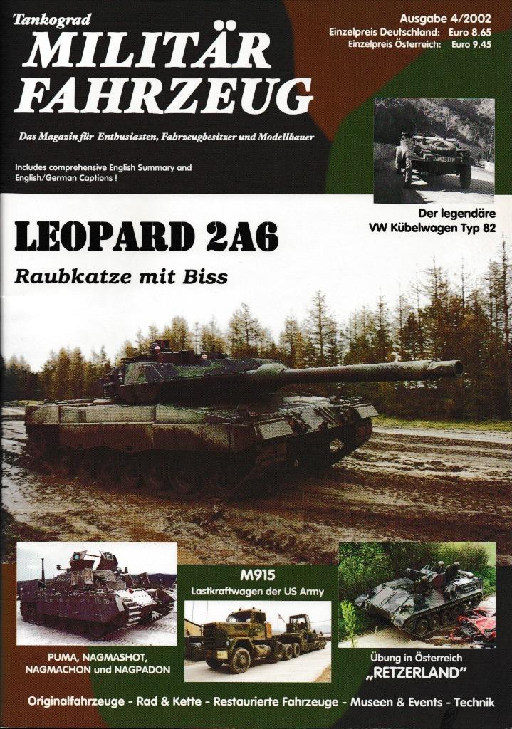 Militärfahrzeug Ausgabe 4/2002, Boeken, Oorlog en Militair, Zo goed als nieuw, Landmacht, 1945 tot heden, Ophalen of Verzenden