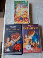 3 videobanden beauty and the beast €1,00 per stuk alleen afh, Alle leeftijden, Ophalen, Zo goed als nieuw, Tekenfilms en Animatie