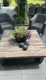 LIFE teakhouten buitentafel 140x140, Tuin en Terras, Tuintafels, Ophalen, Gebruikt, Rechthoekig, Teakhout