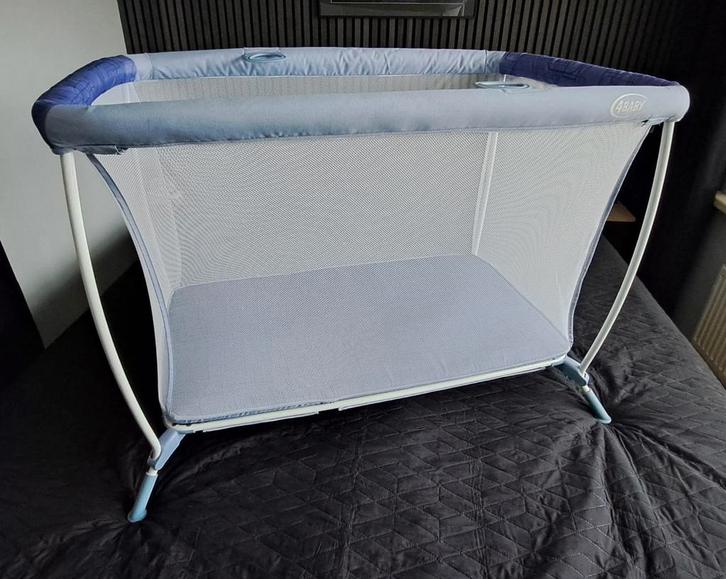 4baby opklapbaar bedje/box, Kinderen en Baby's, Babywiegjes en Ledikanten, Zo goed als nieuw, Reisbedje, Ophalen of Verzenden