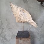 Decoratieve houten schelp op statief strand zee *Etage3*, Huis en Inrichting, Woonaccessoires | Overige, ., Ophalen of Verzenden