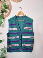 Vintage handgebreid wollen spencer/vest XL, Kleding | Dames, Vintage, Ophalen of Verzenden, Zo goed als nieuw, Maat 46/48 (XL) of groter