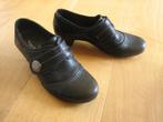 Mooie zwarte leren comfortschoenen KIARFLEX 36-37 Snazzeys, Verzenden, Instappers, Zwart, Kiarflex