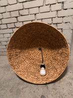 Gevlochten lamp, Ophalen, Beige, Rond, Zo goed als nieuw