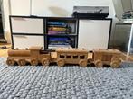Vintage houten trein set, Ophalen of Verzenden, Gebruikt