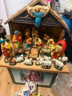 Antieke porseleinen kerstgroep 24 delig, Diversen, Ophalen, Zo goed als nieuw