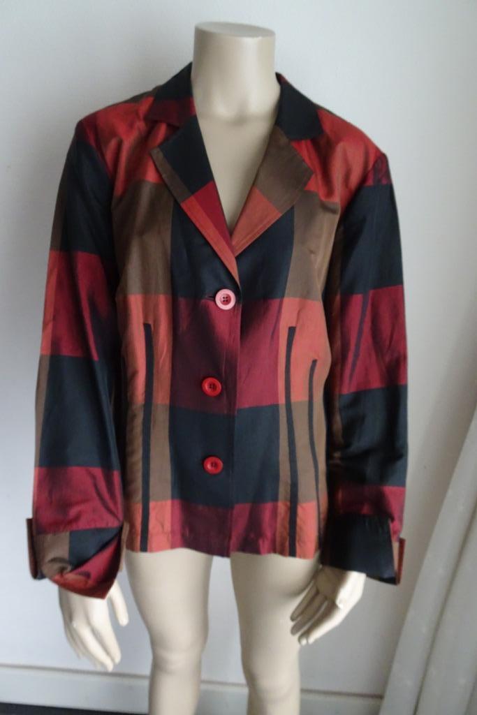 geblokt blousejasje maat 44 van witteveen, Kleding | Dames, Blouses en Tunieken, Zo goed als nieuw, Maat 42/44 (L), Overige kleuren