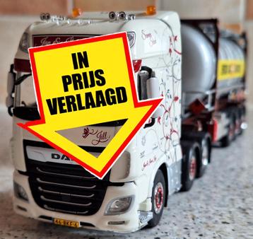 DAF XF106 Super Space Cab trekker met SWAB-trailer "Kap" beschikbaar voor biedingen