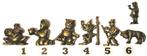 51/52-Ferrero kinder surprise metaal sprookjesfigures, Verzamelen, Verrassingseieren, Overige typen, Ophalen of Verzenden, Zo goed als nieuw