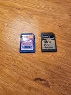 2 SD Kaarten: 2GB en 8GB - Samen voor een prikkie!, Audio, Tv en Foto, Fotografie | Geheugenkaarten, SD, Gebruikt, 8 GB, Ophalen of Verzenden