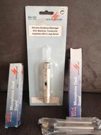 Monacor MA-102 microfoon en desk stand MS-4 Stageline mini, Ophalen of Verzenden, Zo goed als nieuw, Studiomicrofoon