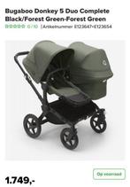 BUGABOO Donkey 5 duo - Forest Green, Kinderen en Baby's, Kinderwagens en Combinaties, Ophalen, Zo goed als nieuw, Combiwagen, Bugaboo