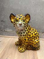 Cheetah beeld terracotta 26cm hoog, 20cm breed, Gebruikt, Ophalen