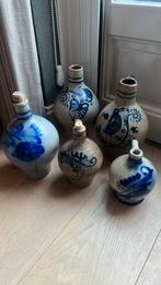 5 antieke delfts blauwe kruikjes, Antiek en Kunst, Ophalen of Verzenden