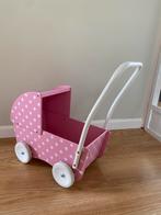 Roze poppenwagen kinderwagen, Kinderen en Baby's, Speelgoed | Houten speelgoed, Ophalen of Verzenden, Zo goed als nieuw