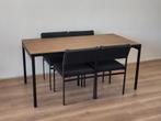 Vintage Pastoe Japanse serie eetkamer set tafel stoelen, Ophalen, Gebruikt, 4 tot 6 stoelen, .
