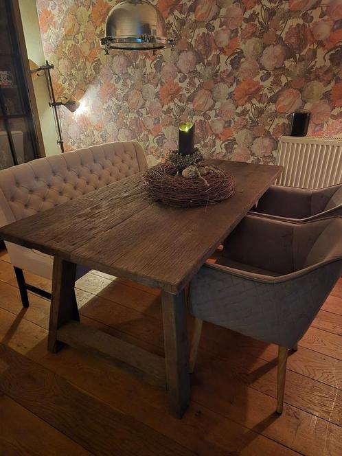 Landelijke sobere stijl eettafel, Huis en Inrichting, Complete eetkamers, Zo goed als nieuw, Ophalen