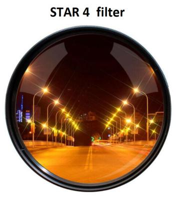 Star filter 4 starfilter 77 mm Canon Sony Nikon Pentax 77mm beschikbaar voor biedingen