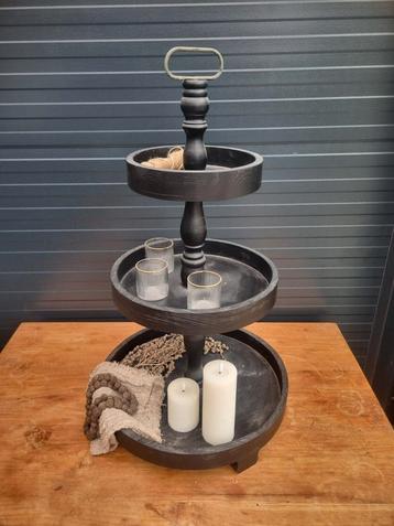 Zwarte Etagère - 3 Lagen - Decoratief beschikbaar voor biedingen