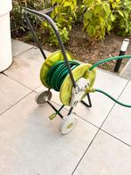 Slangenhaspel met 15 meter, Ophalen of Verzenden, Gebruikt, Tuinslanghaspel