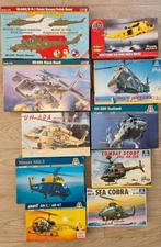 AANBIEDING: 10 Helicopter modelbouwdozen (1:72) in 1 koop, Overige merken, 1:72 tot 1:144, NB, Helikopter