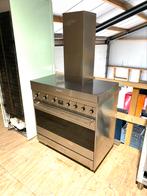Prachtige smeg inductie fotnuis met bijpassende afzuigkap, 60 cm of meer, Ophalen of Verzenden, Zo goed als nieuw, Inductie