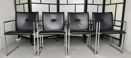4 Arco Frame XL design stoelen, Huis en Inrichting, Stoelen, Zo goed als nieuw, Zwart, Ophalen