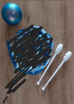 Bal en knotsen voor ritmisch gym, Ophalen of Verzenden, Zo goed als nieuw, Kindermaat 146 t/m 176, Blauw