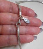Zilveren Pandora snake ketting nr.385, Sieraden, Tassen en Uiterlijk, Kettingen, Verzenden, Zo goed als nieuw, Zilver, Zilver