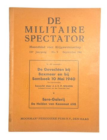 Militaire spectator september 1941 No. 9 beschikbaar voor biedingen
