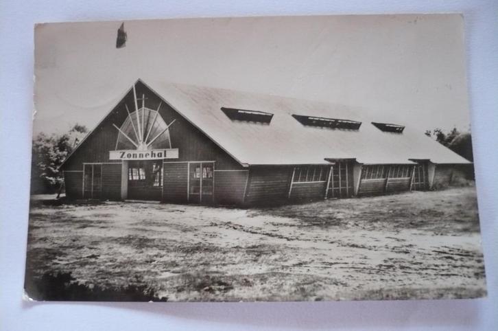 vierhouten de zonnehal fotoglanskaart gelopen 1959 na Zwolle, Verzamelen, Ansichtkaarten | Nederland, Gelopen, Gelderland, 1940 tot 1960