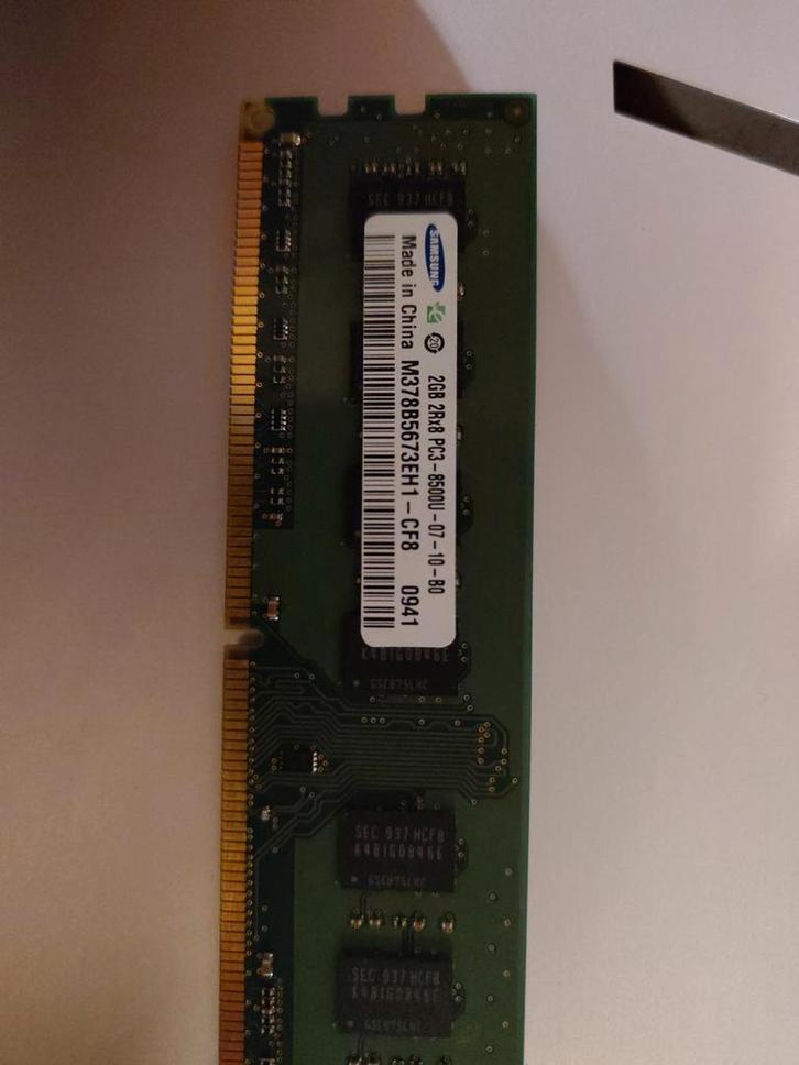 Samsung 2GB Geheugen DDR3 PC3-8500U, Computers en Software, RAM geheugen, Gebruikt, Desktop, 2 GB, DDR3, Ophalen of Verzenden
