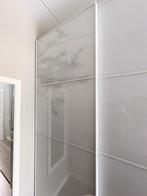 Twee Ikea Pax glazen schuifdeuren 75x236 cm wit botanisch, Ophalen, Zo goed als nieuw, Glas, 200 cm of meer