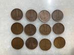 12 Centen 1957, Ophalen of Verzenden, Koningin Juliana, 1 cent, Losse munt