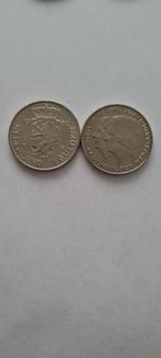 3427 nederland 2 stuks fl 1.00 dubbele kop, Postzegels en Munten, Munten | Nederland, Verzenden, Koningin Beatrix
