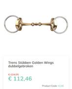 Stubben bit wings dubbel gebroken 12,5 cm, Ophalen of Verzenden, Zo goed als nieuw, Dressuur