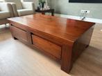 Houten Tafel met Opbergruimte, Ophalen, Strak, Gebruikt, 100 tot 150 cm