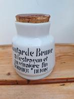 Vintage brocante mosterd dijon potje Frankrijk Frans, Ophalen of Verzenden, Gebruikt, Overige materialen, Pot, Bus of Blik