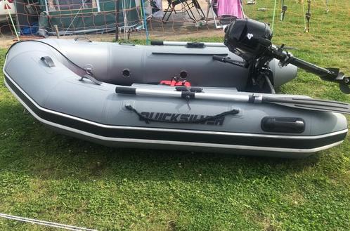 Quicksilver rubberboot 249 sport met Mercury motor, Watersport en Boten, Kano's, Zo goed als nieuw, Overige typen, Drie personen of meer